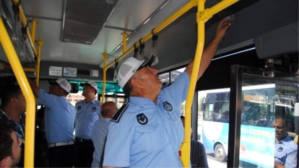 Trafik Zabıta Halk Otobüslerinde Klima Denetimi Yaptı