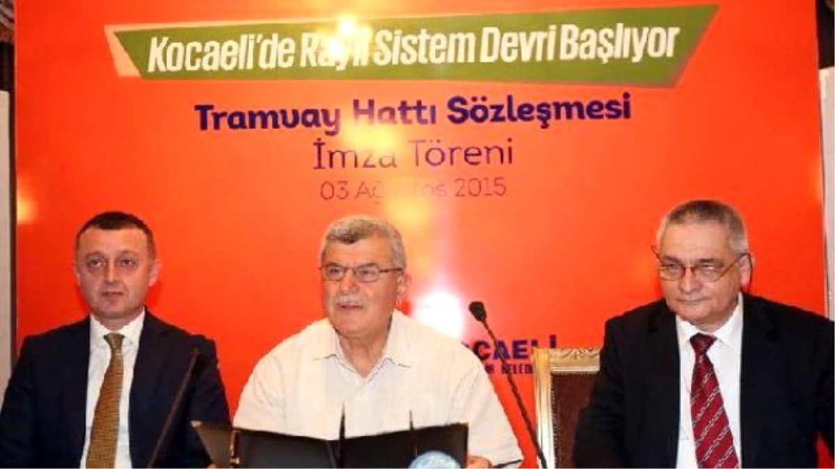 İzmit\'te Tramvay Hattının Yapımına Başlanıyor