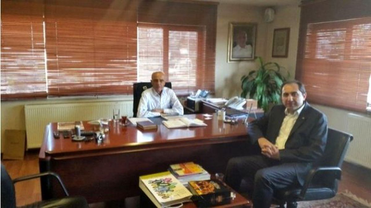 Rektör Alkan\'dan İşadamı Derindere\'ye Ziyaret