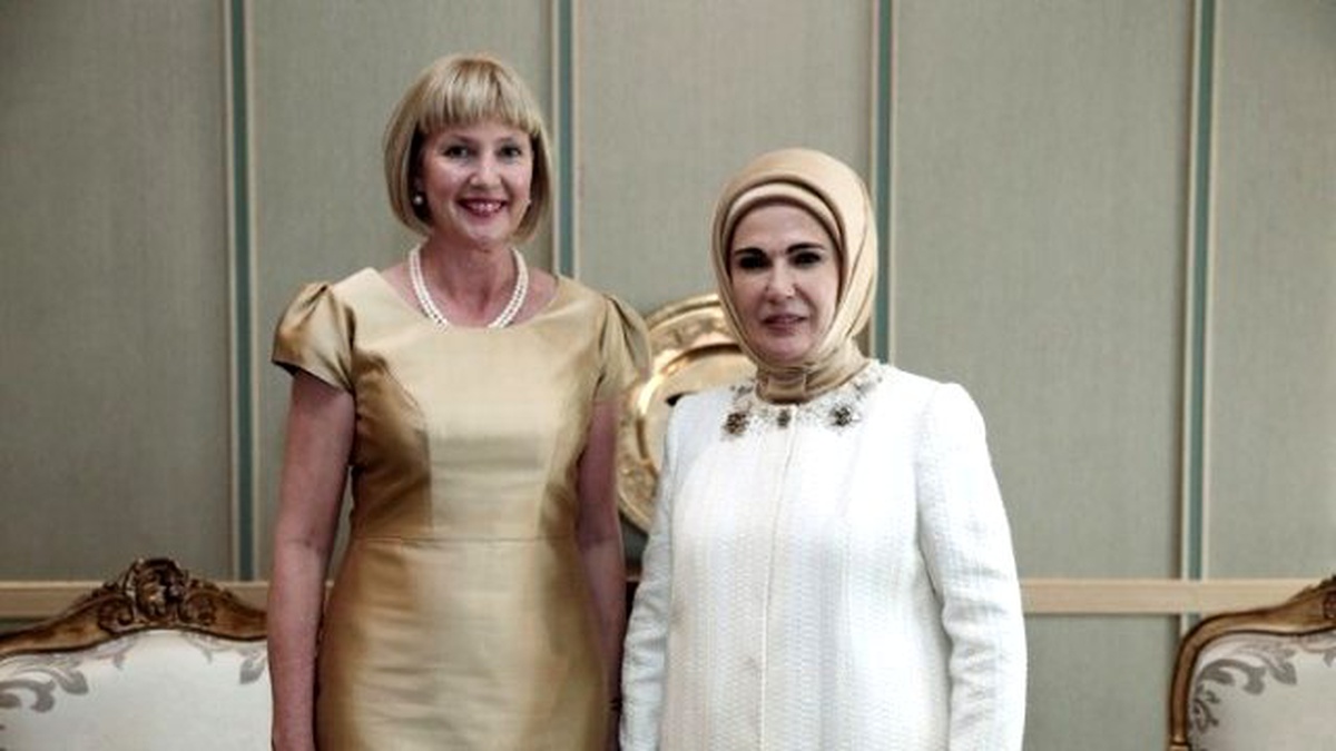 Düzeltme) Cumhurbaşkanı Erdoğan, Resmi Törenle Karşıladığı Yeni Zelanda Genel Valisi Jerry...