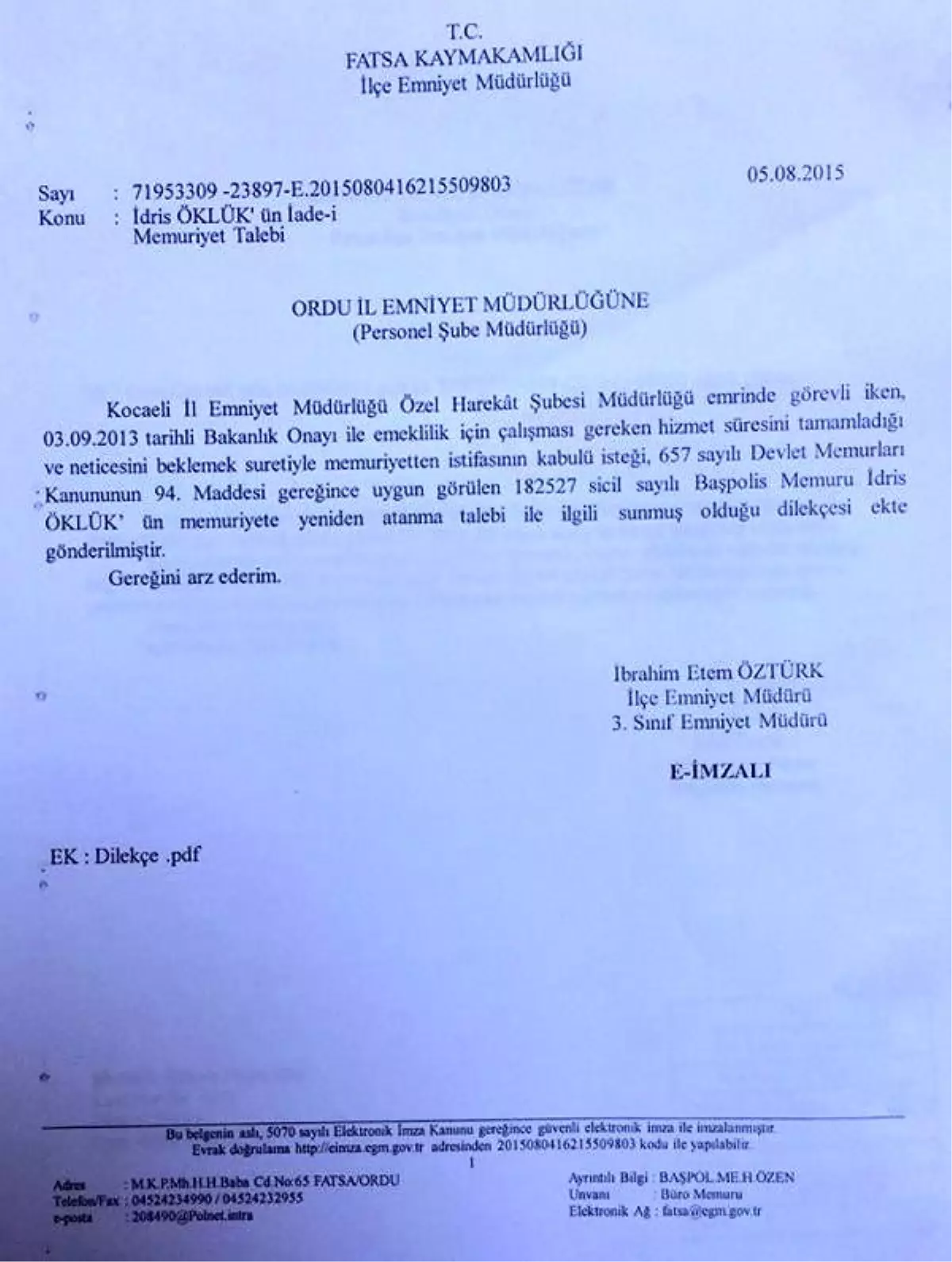 Eski Özel Harekâtçı, Şehit Haberleri Üzerine Mesleğe Dönmeye Karar Verdi