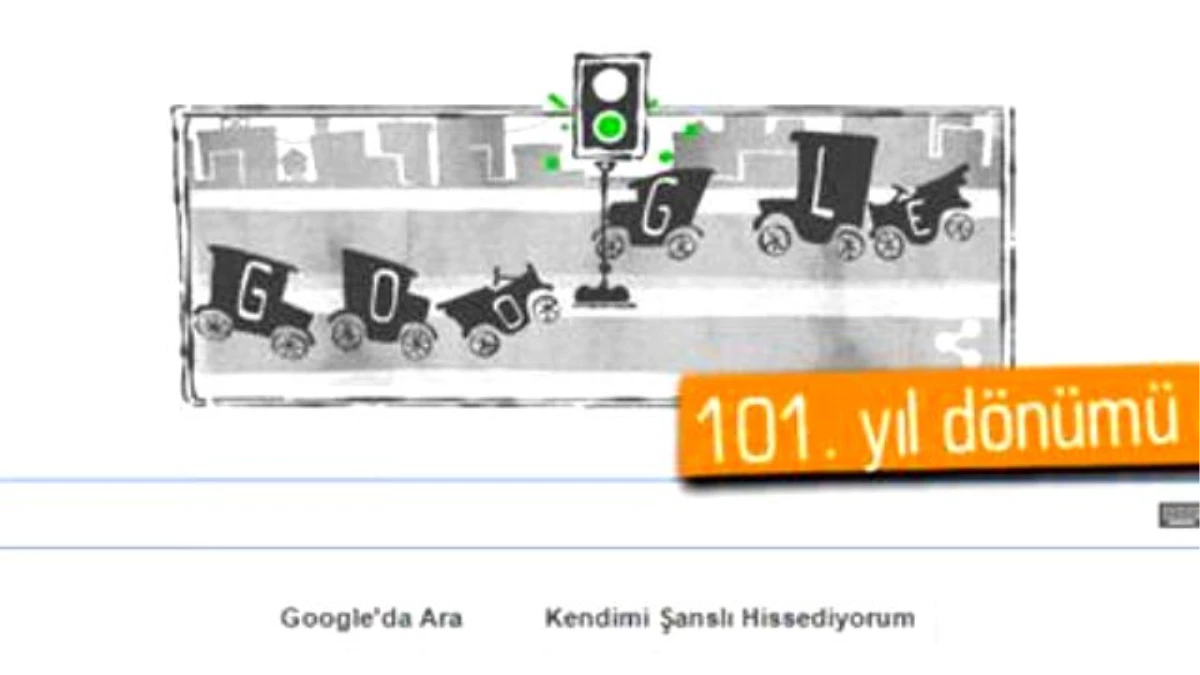 Google\'dan İlk Trafik Lambasının Yıl Dönümü İçin Doodle