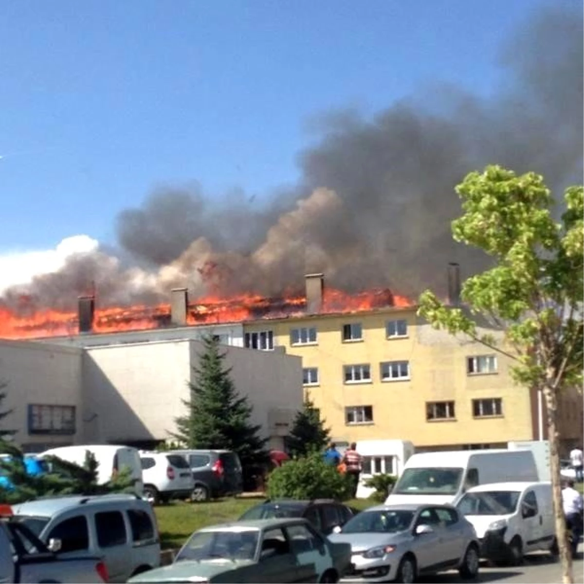 Erzurum\'da Korkutan Yangın