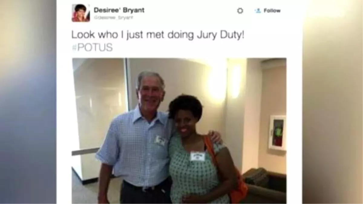 George W. Bush Reports For Jury Duty, Takes Selfies With Fellow Jurors