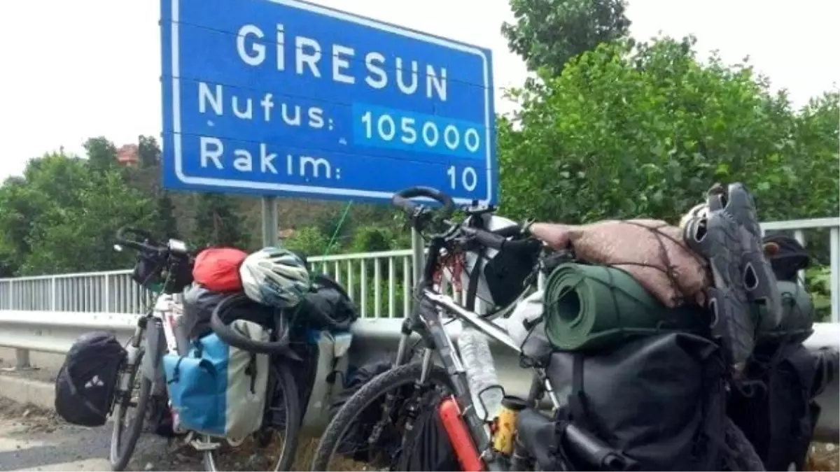 Dünya Turuna Çıkan Bisikletçiler Giresun\'da