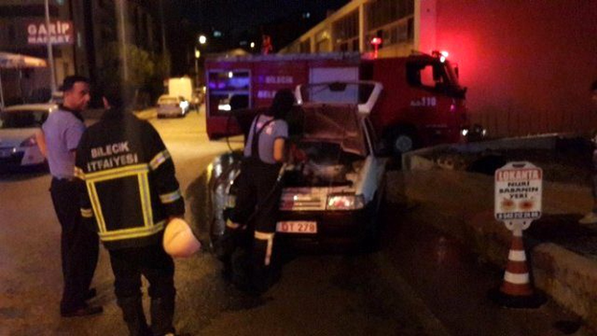 Lpg\'li Otomobil Gazdan Benzine Geçerken Alev Aldı
