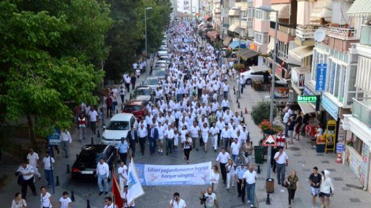 Silivri Yoğurt Festivali\'nde Beyaz Kortej