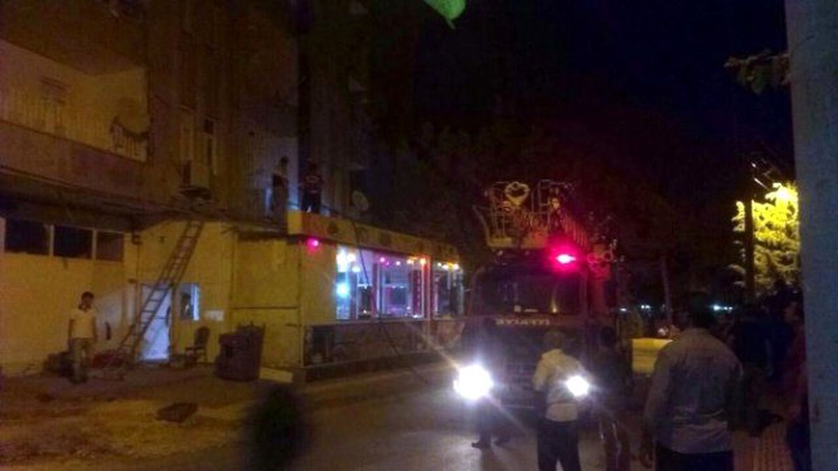 Baca Yangını Korkuttu