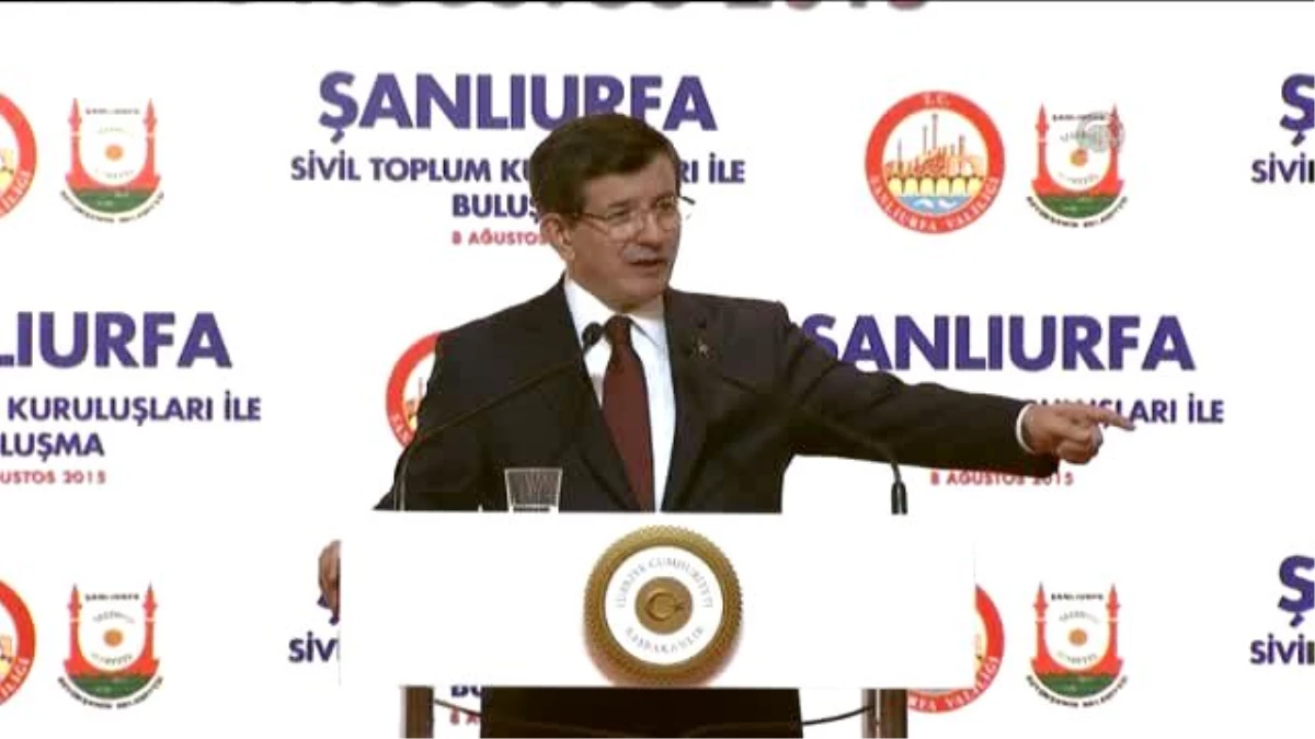 Başbakan Davutoğlu Şanlıurfa\'da