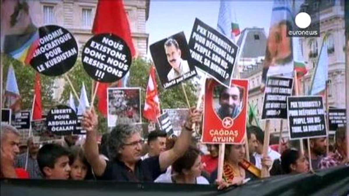 PKK Yandaşları Avrupa\'nın Bazı Kentlerinde Gösteri Düzenledi