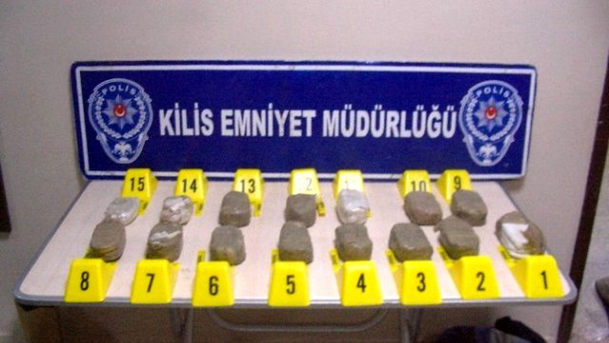 7 Bin 263 Gram Takoz Esrar Ele Geçirildi