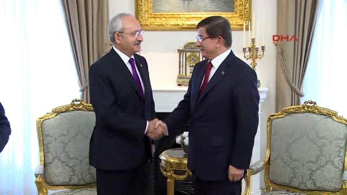 Ankara - Davutoğlu ile Kılıçdaroğlu Görüşmesi Başladı
