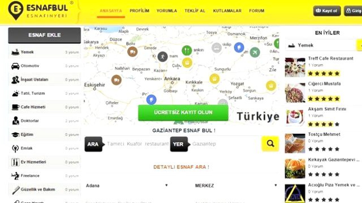 Esnafa Müjde, Ücretsiz Reklam Fırsatı Sunan Esnafbul.com Yayında