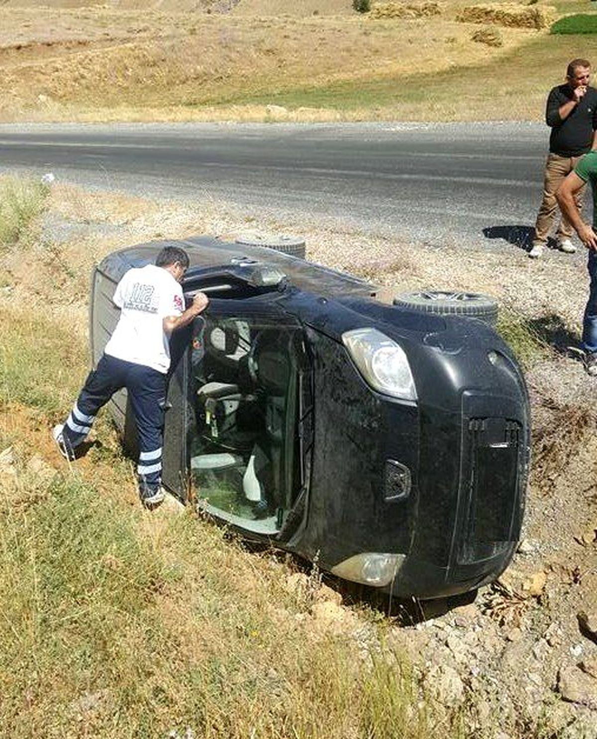 Hakkari\'de Trafik Kazası, 1 Yaralı