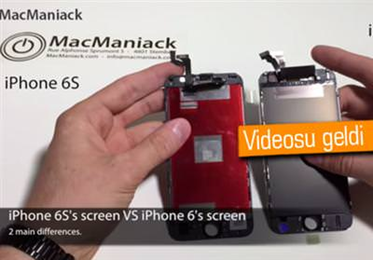 İphone 6s\'in Ekranı, İphone 6\'nınki ile Karşılaştırıldı