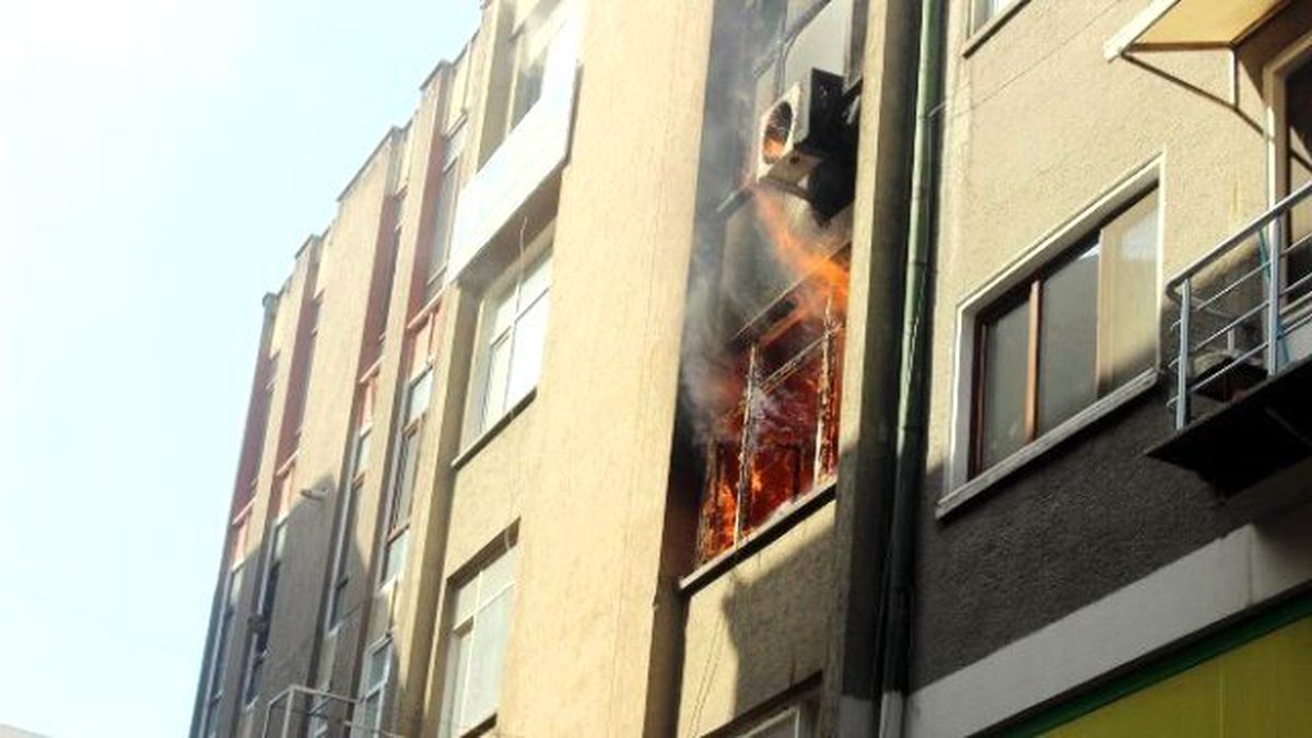 Kayseri\'de Korkutan Yangın