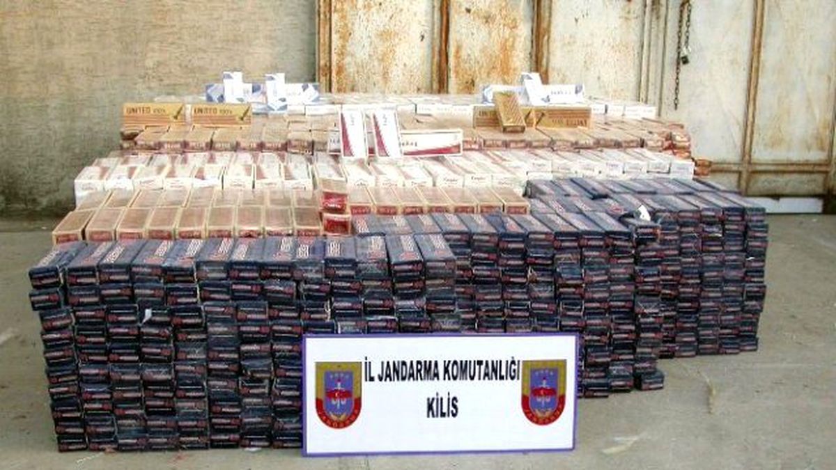 Kilis\'te 52 Bin Paket Kaçak Sigara Ele Geçirildi