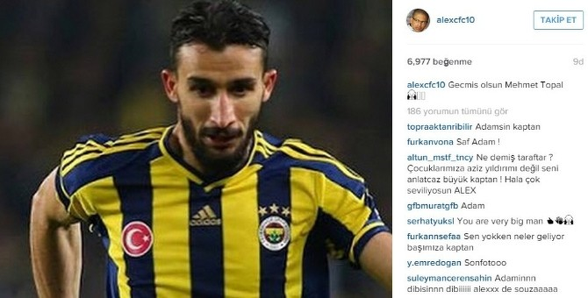 Alex\'den Mehmet Topal\'a Geçmiş Olsun Mesajı