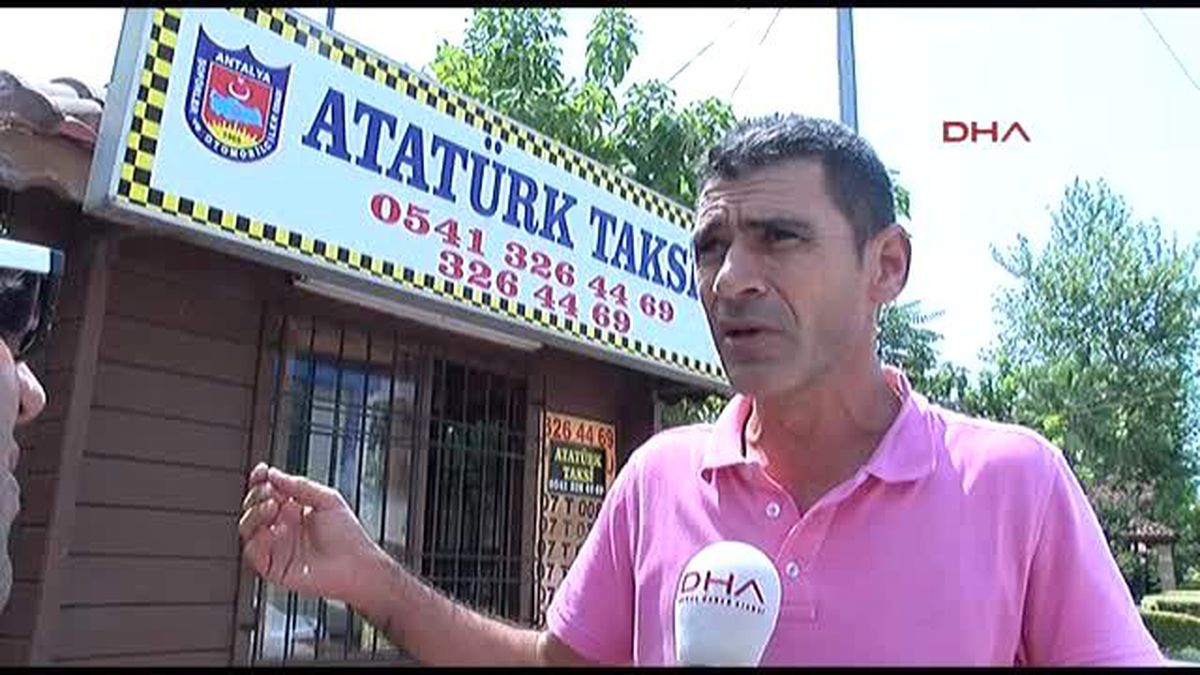 Antalya - Taksi Durağına \'Atatürk\' Adına Tepki