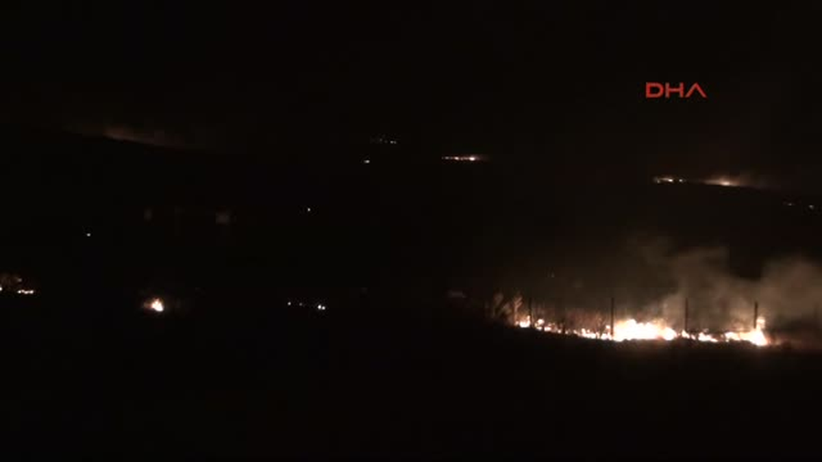 Gaziantep\'te Dağlık Arazide Korkutan Yangın