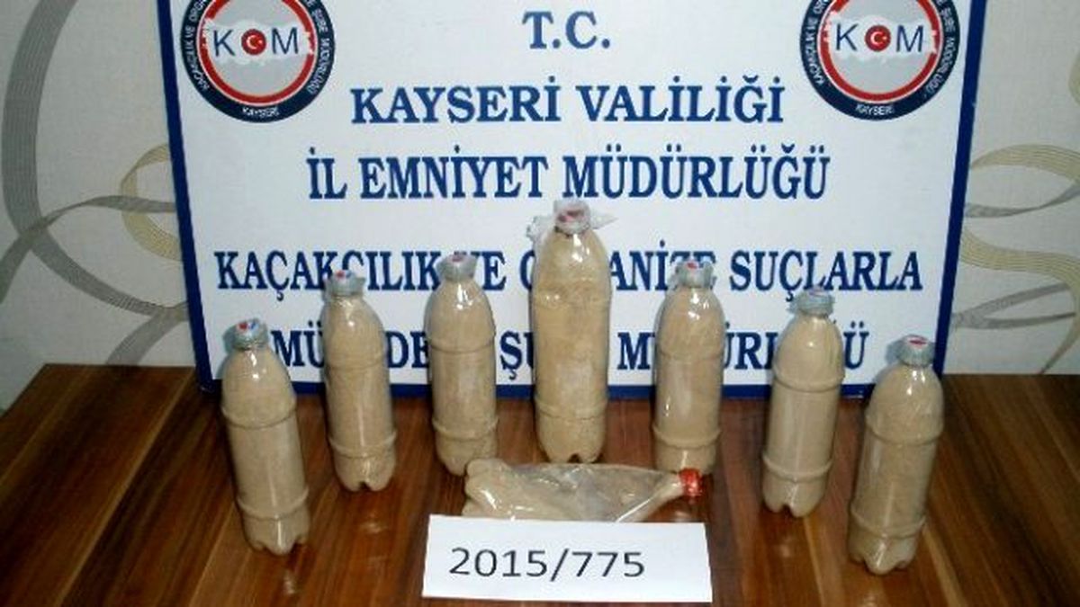 Kayseri\'de 5 Kilo 850 Gram Eroin Ele Geçirildi