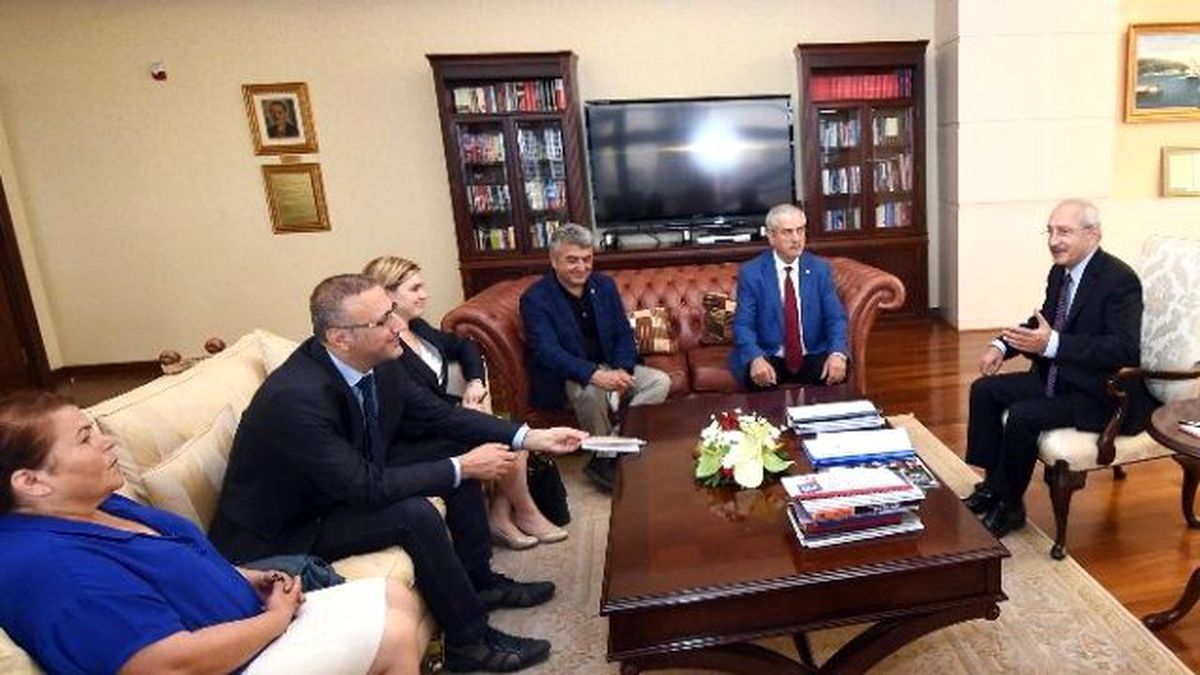 Kılıçdaroğlu, Tmmob, Disk, Kesk ve Ttb Başkanlarını Kabul Etti