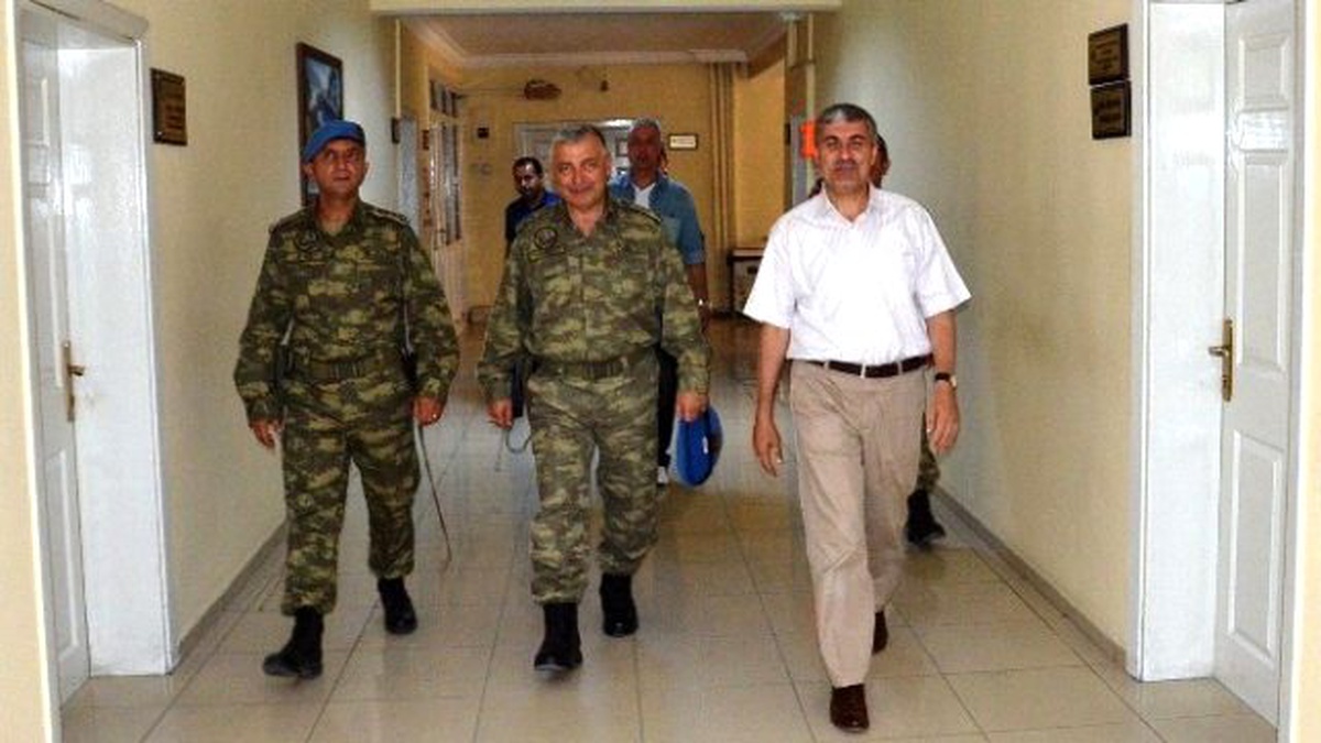 Komutanlardan Kaymakam Erkan ve Başkan Aksoy\'a Ziyaret