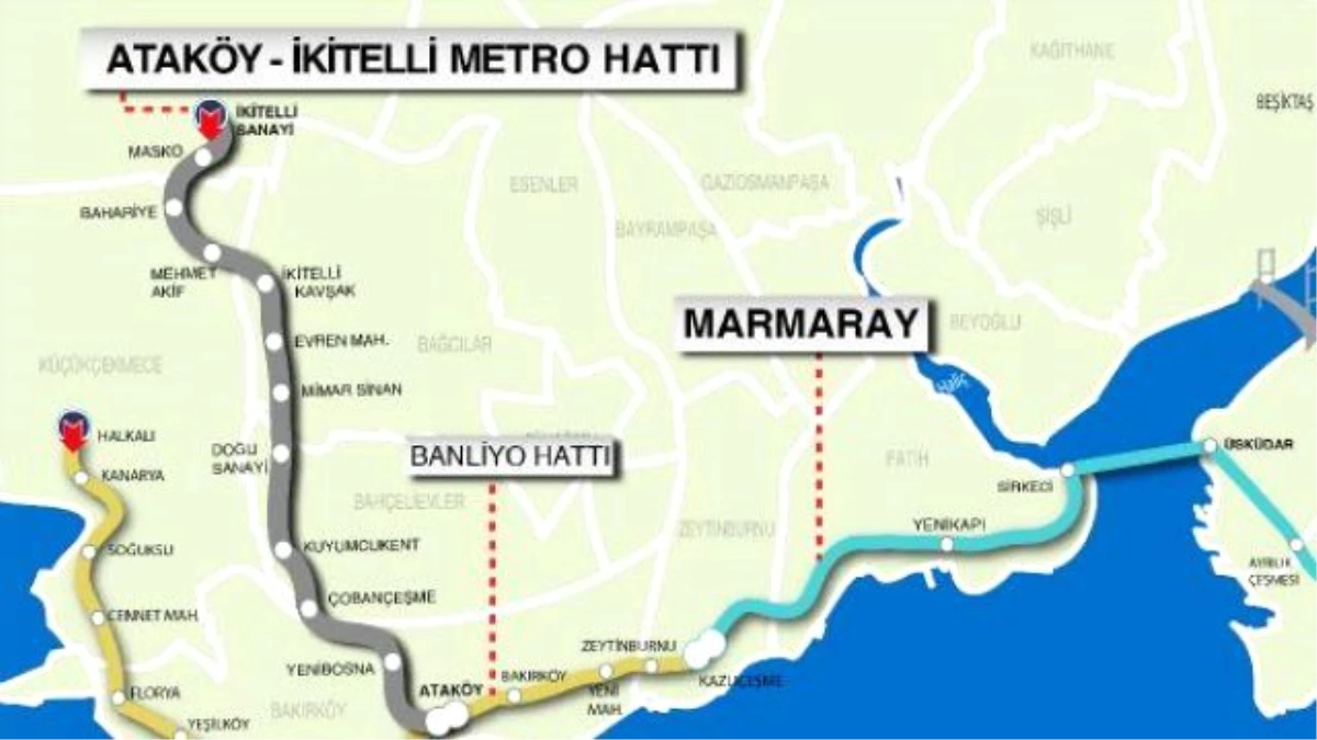 İstanbul\'un İki Yeni Metro Hattı Eylül\'de Start Alıyor