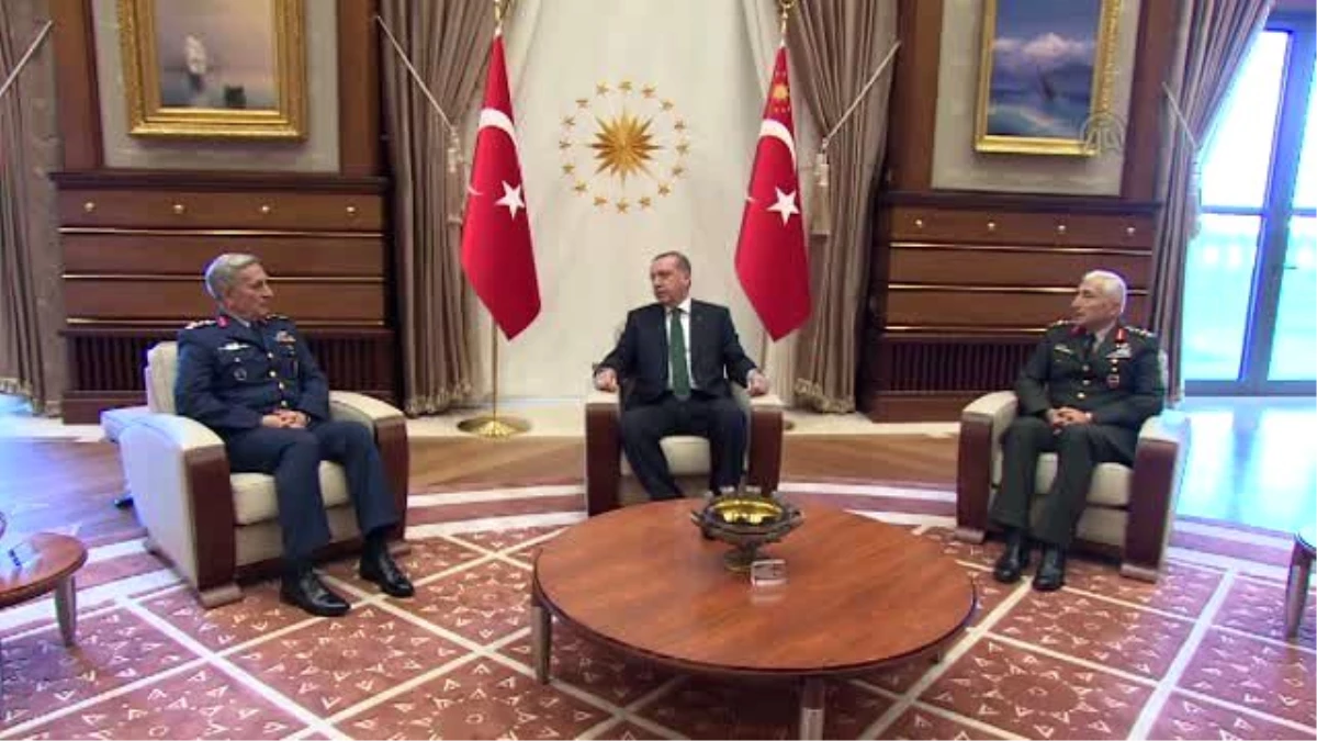 Komutanlardan Cumhurbaşkanı Erdoğan\'a Veda Ziyareti