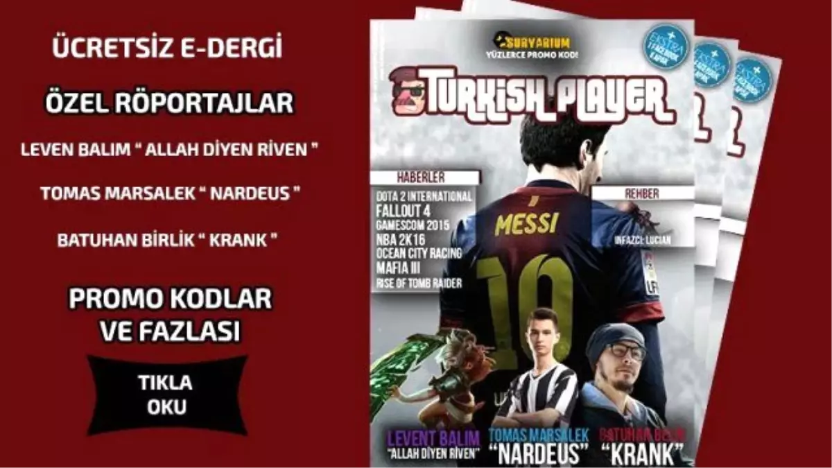 Turkishplayer E-Dergi Ağustos 5. Sayı Yayınlandı !