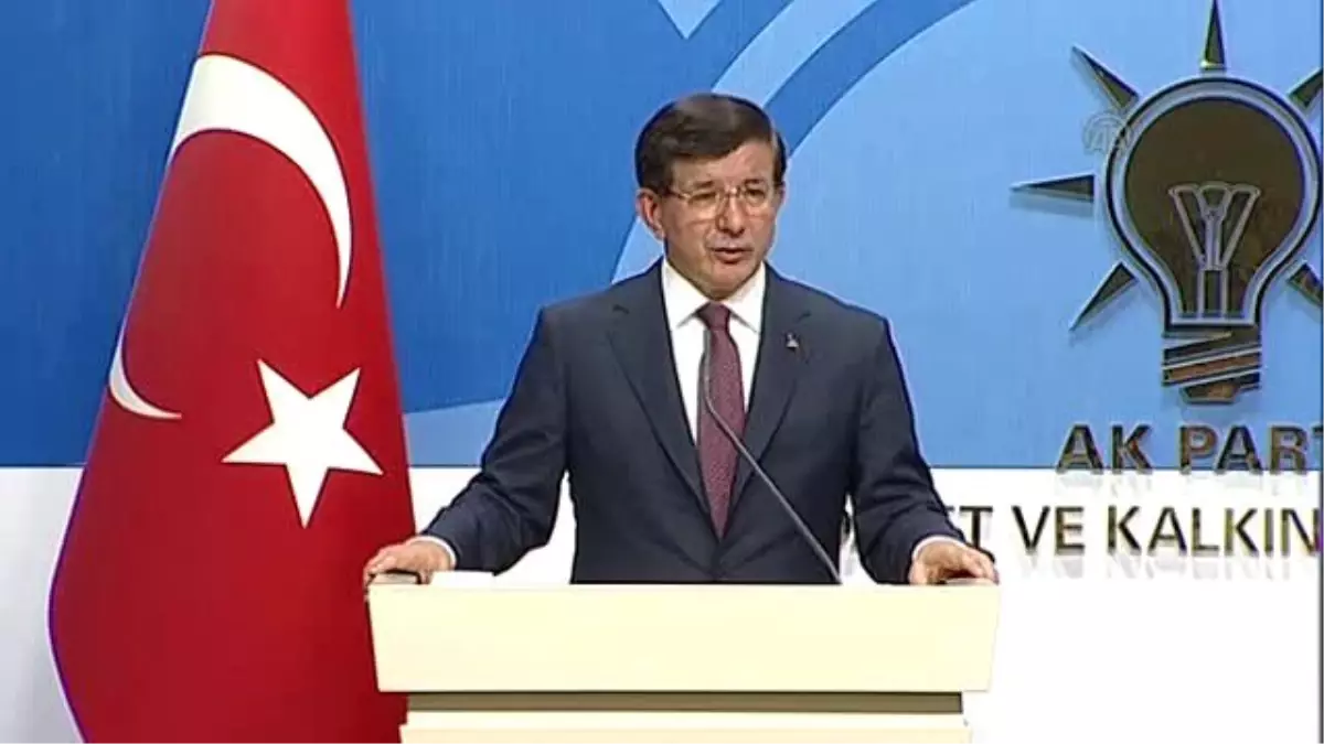 Davutoğlu: "Siyasi Diyaloğu Sürdürmemiz Şarttır"