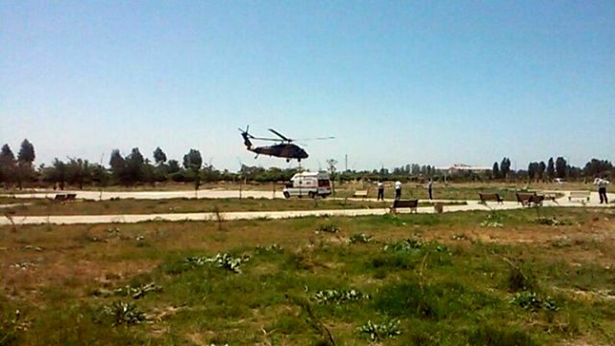 Kalp Hastası Şahıs Askeri Helikopter ile Van\'da Getirildi