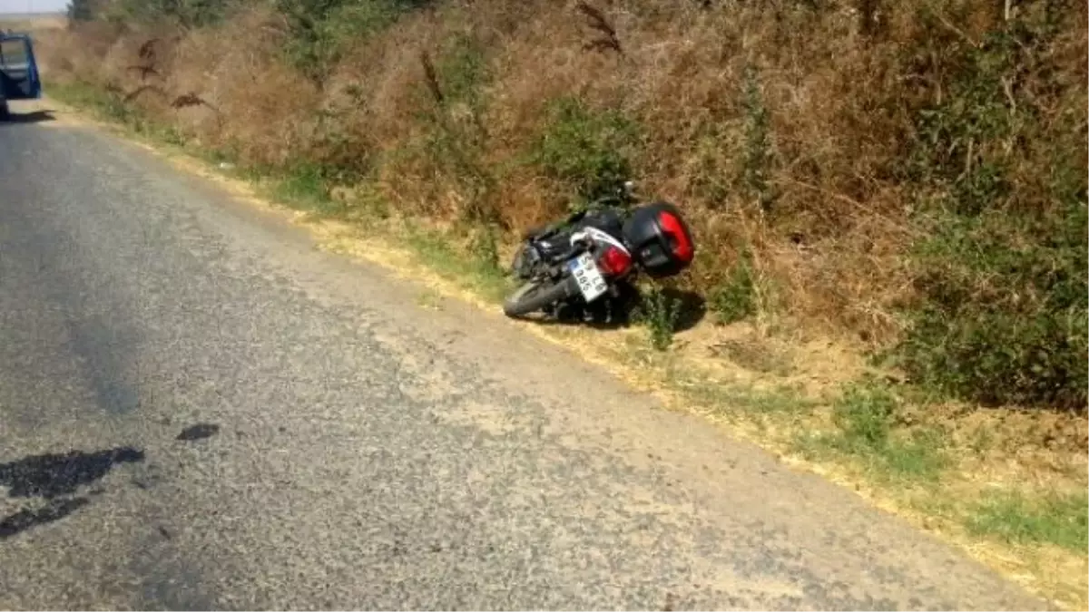 Tekirdağ\'da Motosiklet Kazası: 1 Yaralı