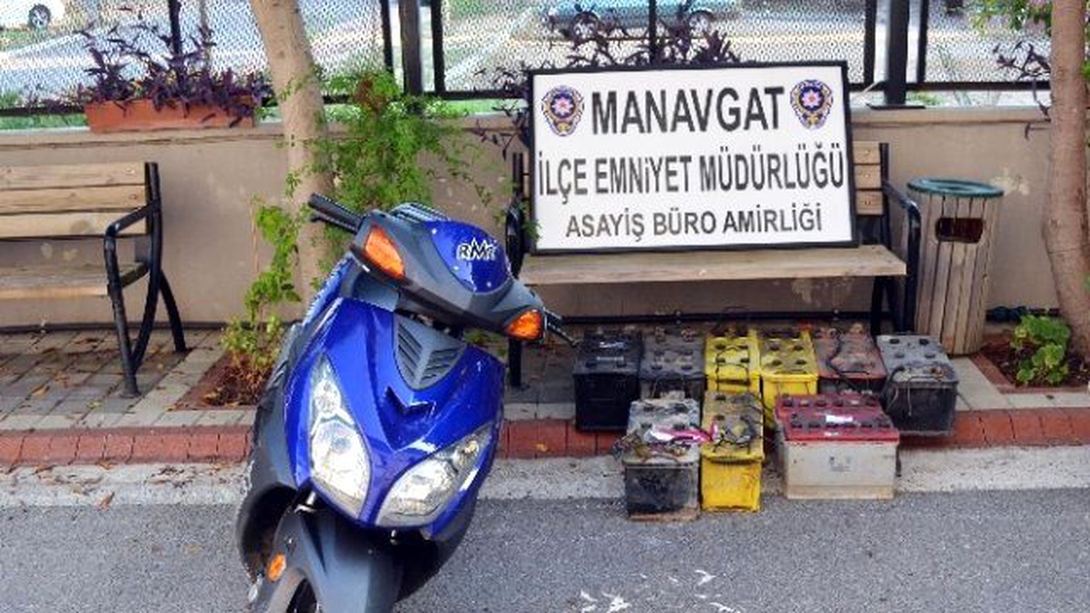 Antalya Polisinden Akü Hırsızlığı Operasyonu