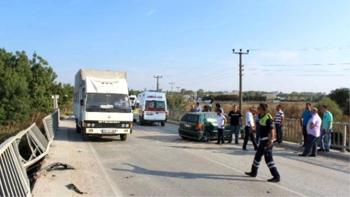 Saray\'da Trafik Kazası: 1 Yaralı