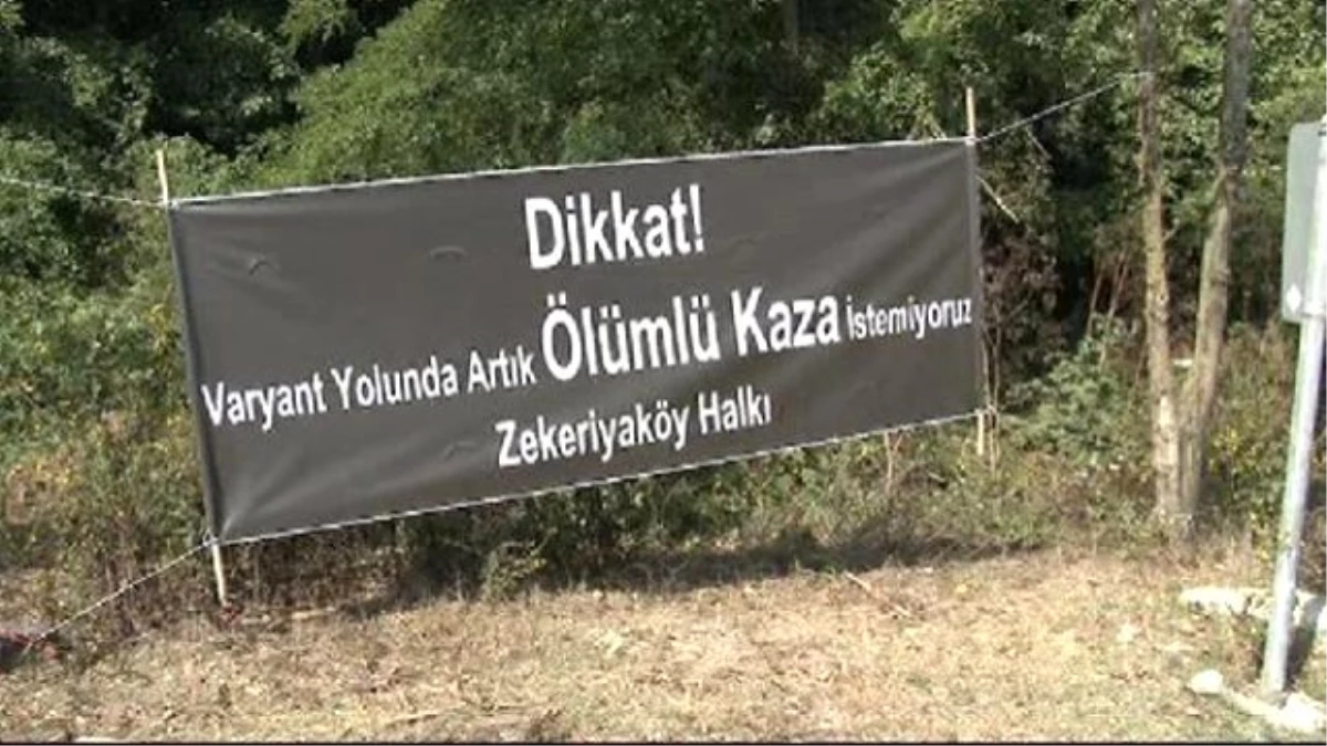 Dün Bir Kişinin Öldüğü Yolda Bugün Protesto Eylemi Vardı