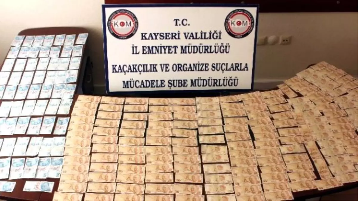 Kayseri\'de 15 Bin 900 Lira Sahte Para Ele Geçirildi