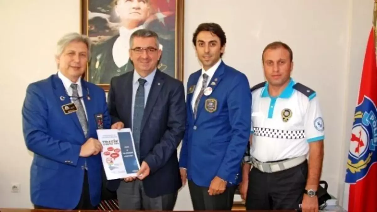 Rotary 2440. Bölge Dönem Başkanı Akın\'dan İzmir Emniyetine Ziyaret