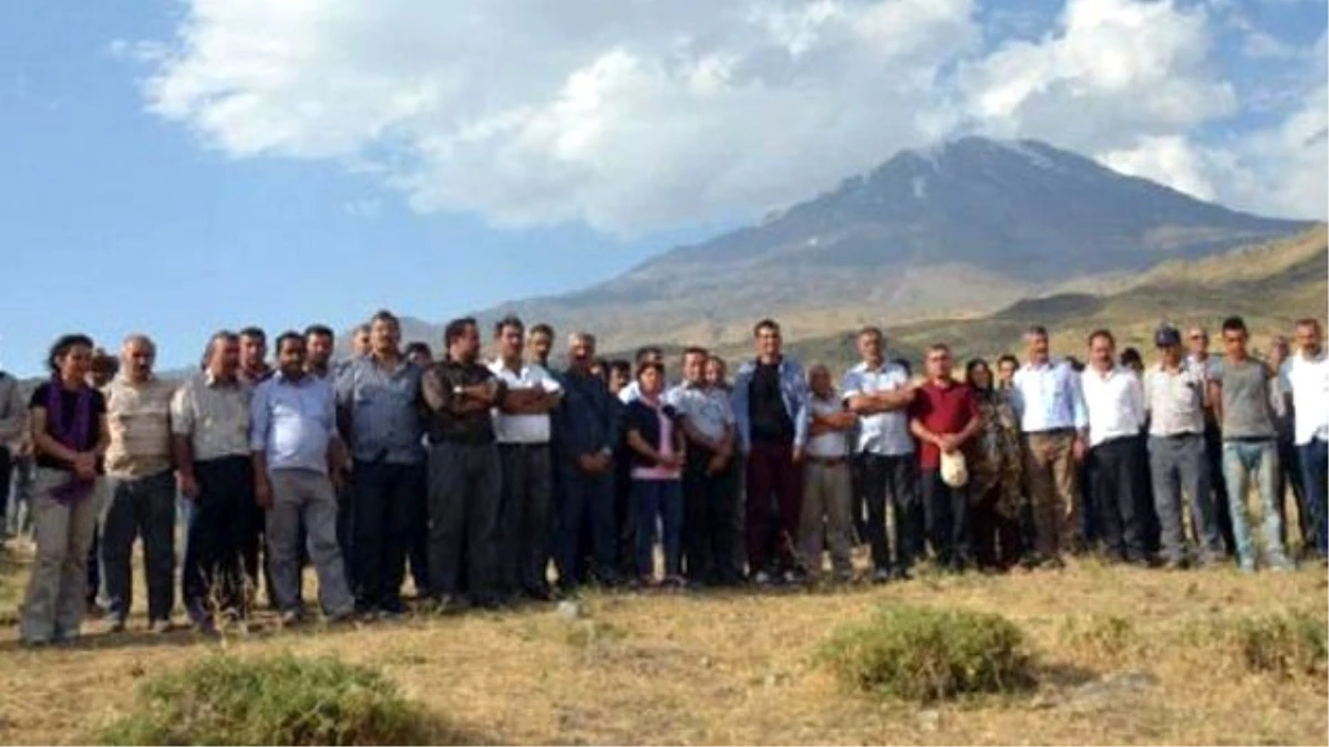 Ağrı'da 'Canlı Kalkan' Eylemine Katılanlara Gözaltı