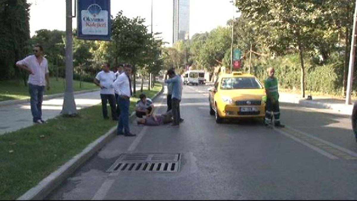 Köpekten Kaçtı, Taksi Çarptı