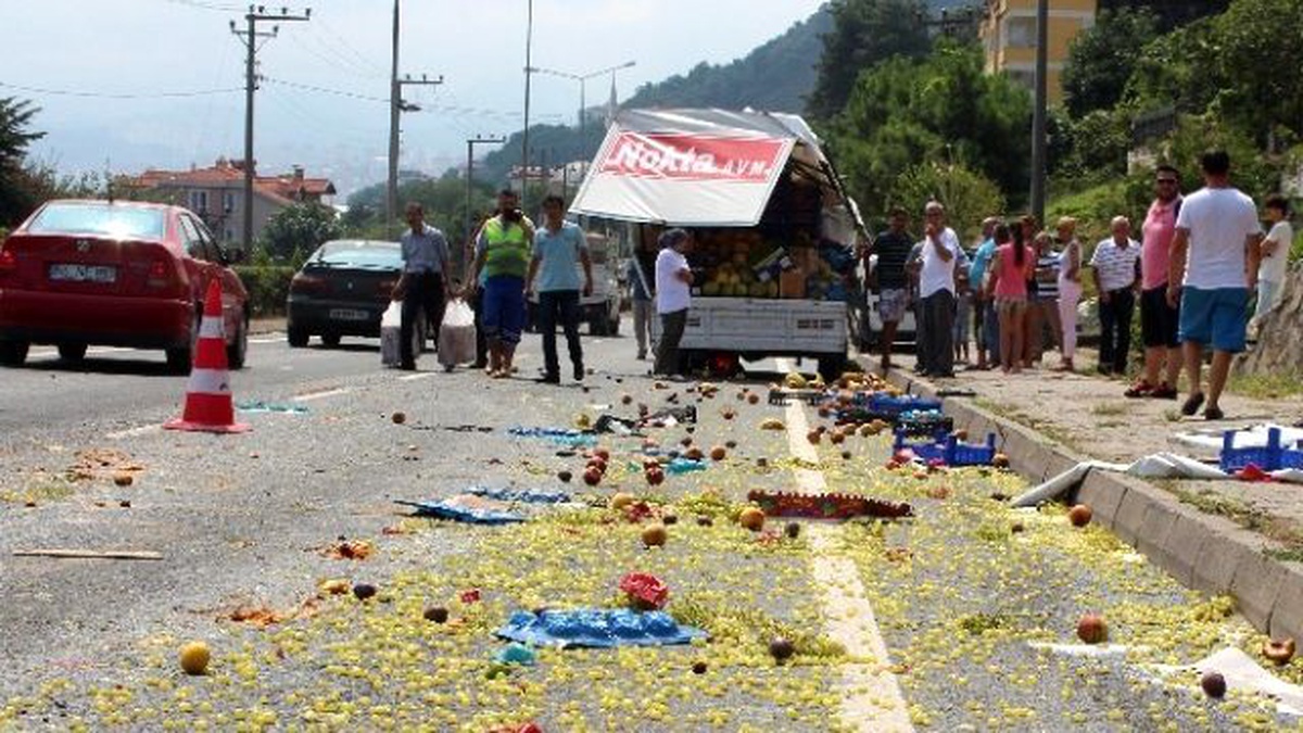 Ordu\'da Zincirleme Kaza: 1 Yaralı