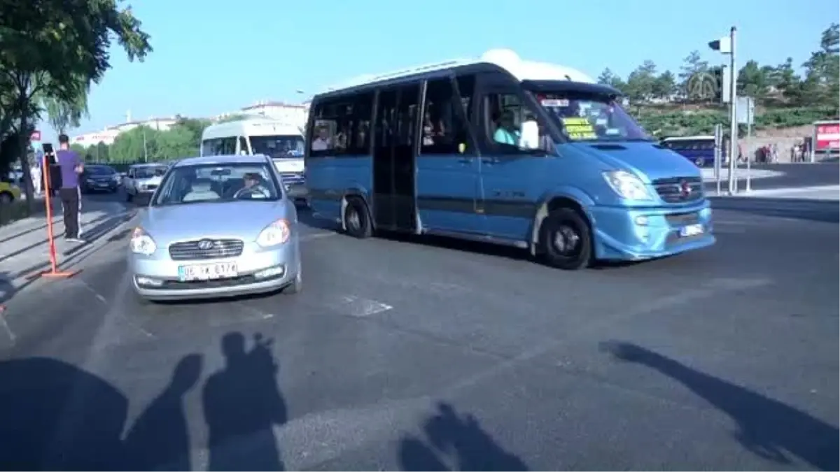 Trafiğe Kapatılan Ankara Bulvarı Girişinde Yoğunluk (1)