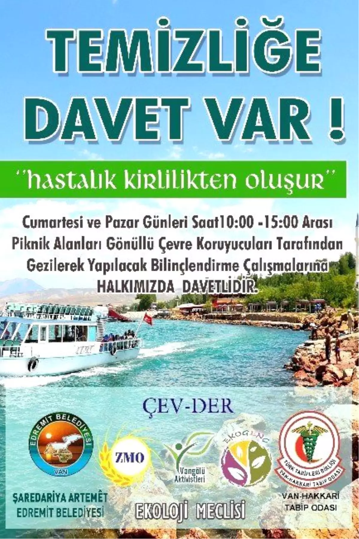 Edremit\'te \'Temizliğe Davet Var\' Kampanyası