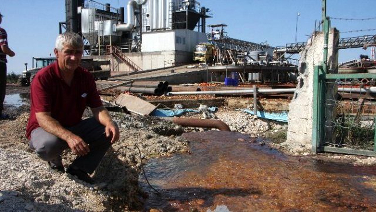 Fabrikanın Saldığı Sular Yüzlerce Dönüm Sebzeyi Çürüttü