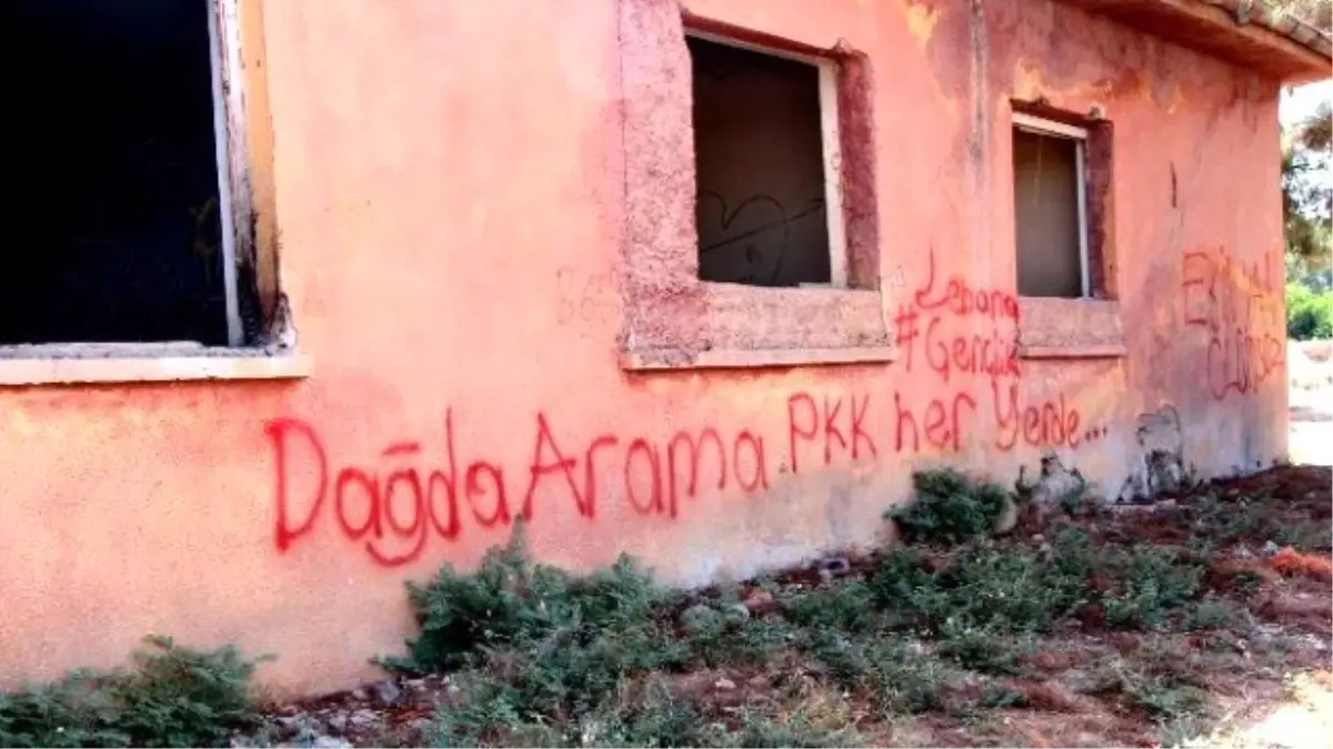 Ceylanpınar\'da Duvarlara Slogan Yazan 1 Kişi Tutuklandı