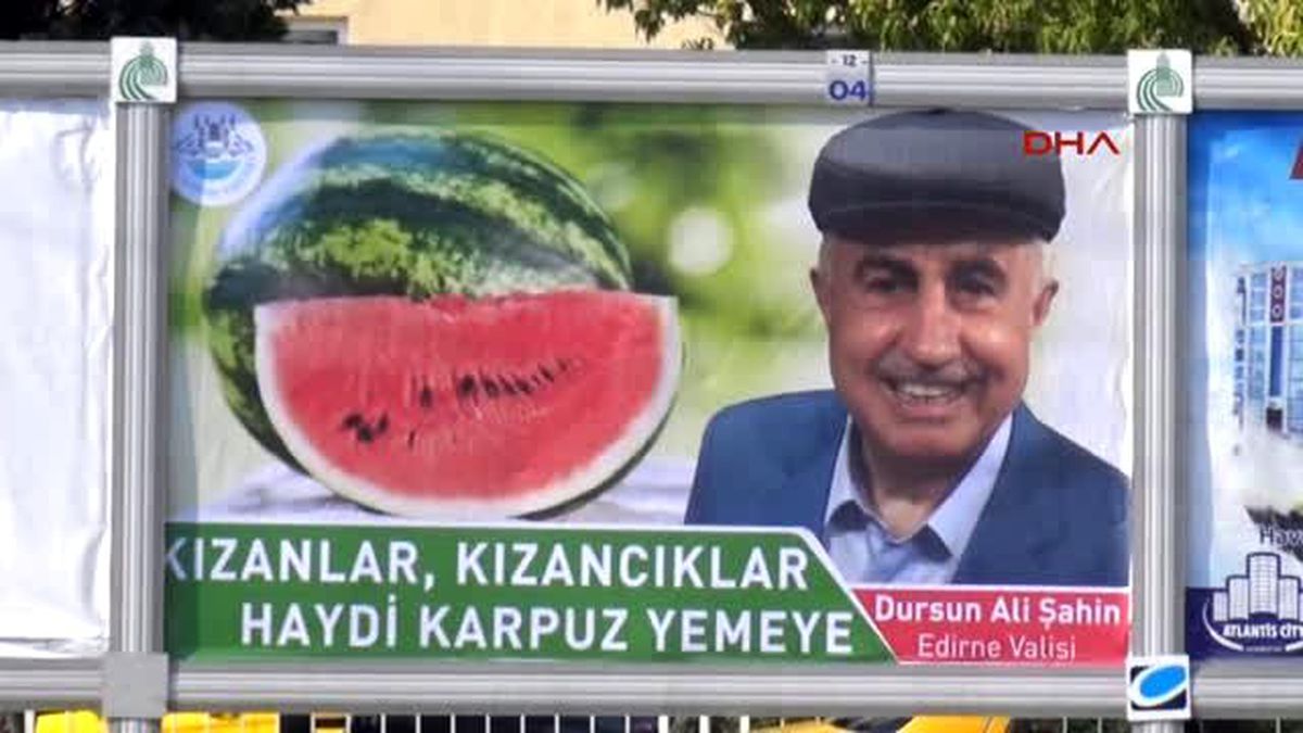 Edirne Vali Şahin?den Chp?lilerin Karpuz Kampanyasına Destek