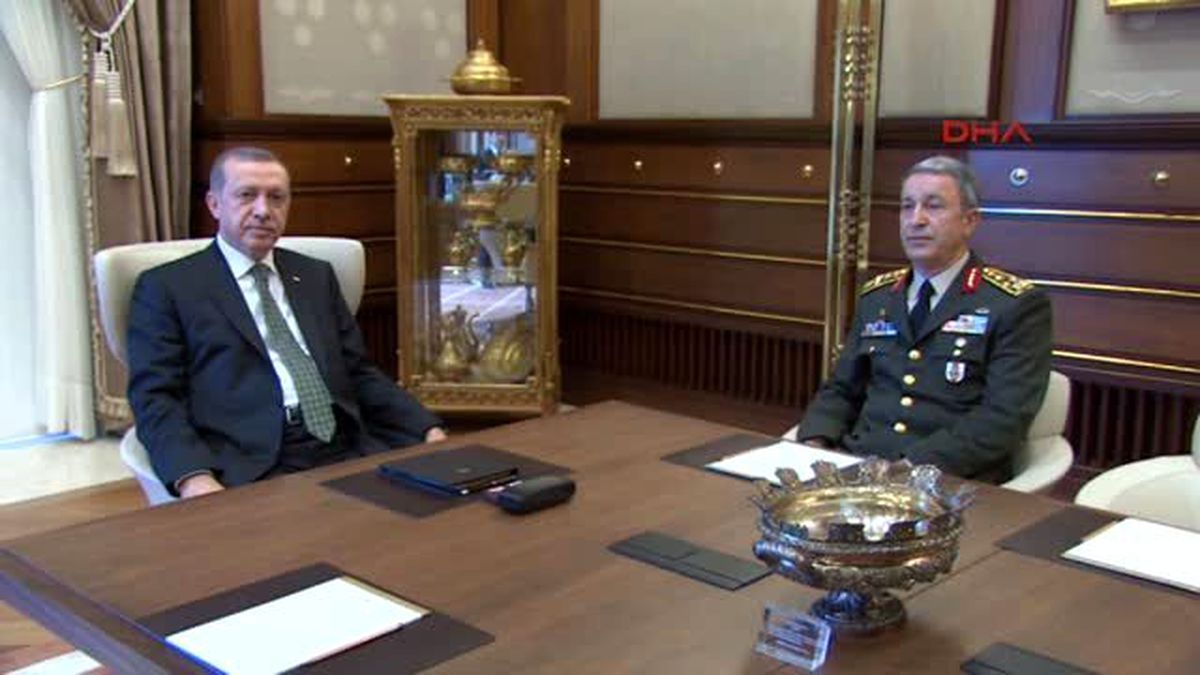 Genelkurmay Başkanı Akar Cumhurbaşkanlığı Külliyesi\'nde