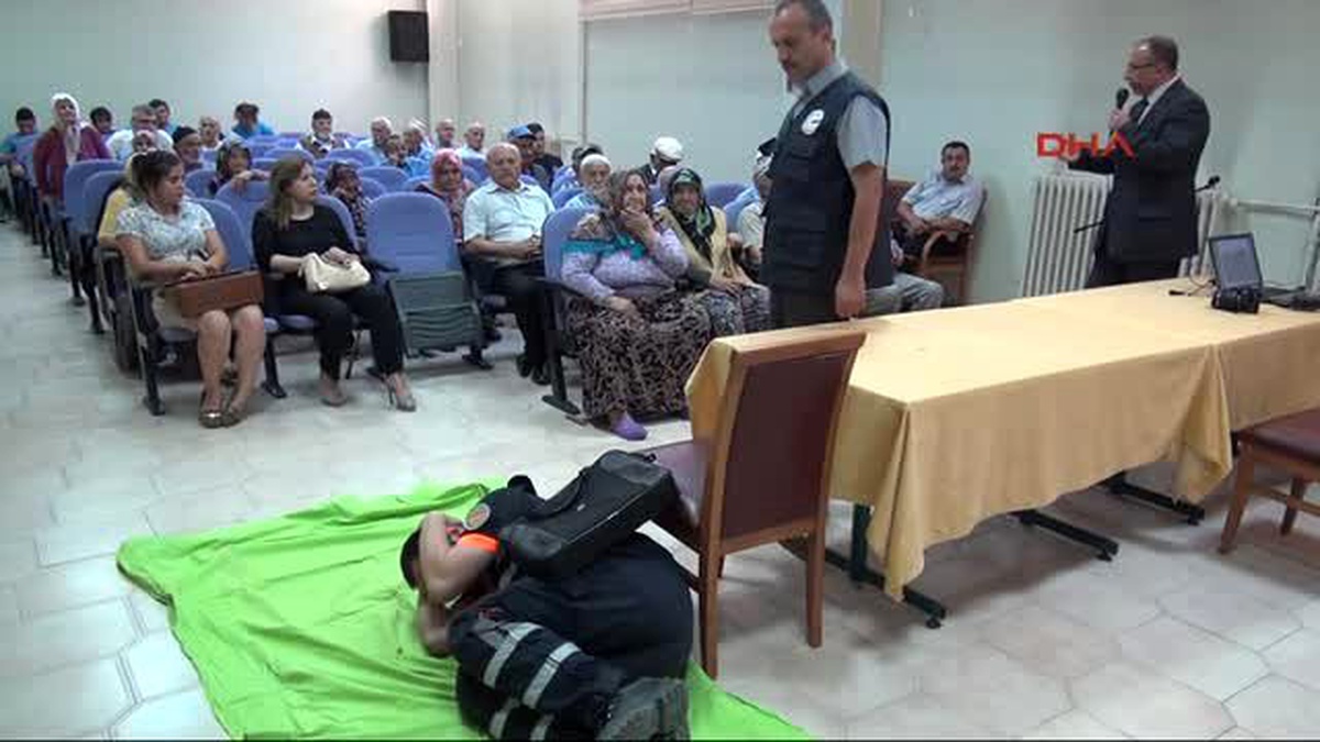 Karabük - Huzurevinde Yangın Söndürme Tatbikatı