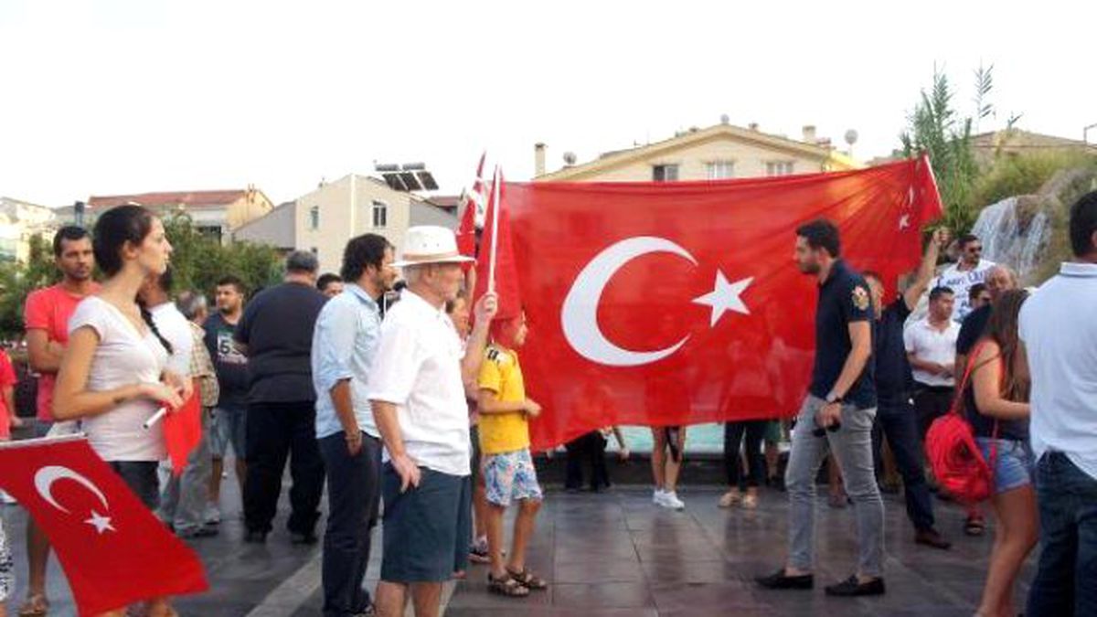Marmaris\'te Terör Protestosu