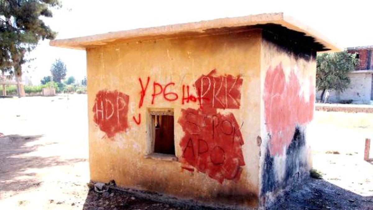 Okul Duvarına PKK Yazan Şüpheli Tutuklandı